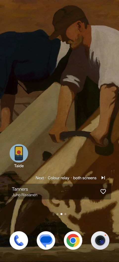 The following Colour relay wallpaper: Tanners by Juho Rissanen