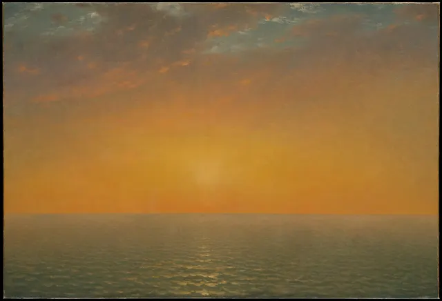 John Frederick Kensett, Sunset on the Sea