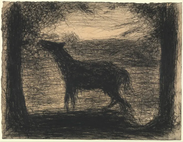 Foal (Le Poulain) [also called "The Colt"], by Georges Seurat
