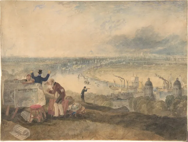 View of London from Greenwich, by Joseph Mallord William Turner