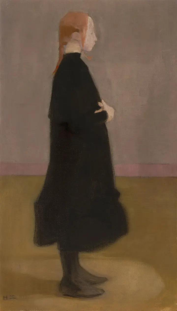 The School Girl II (Girl in Black), by Helene Schjerfbeck