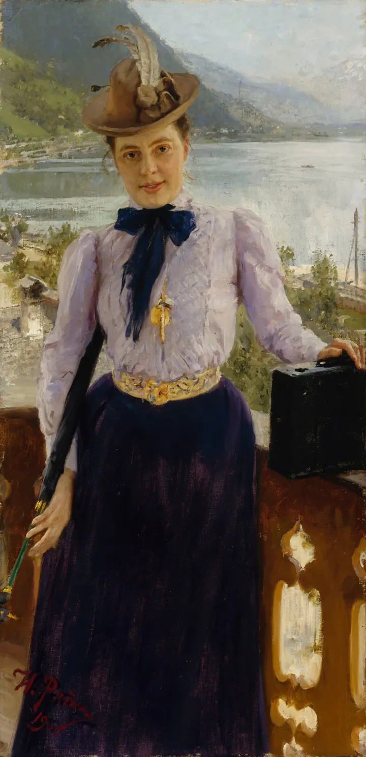 Portrait of Natalia Nordmann, by Ilja Repin
