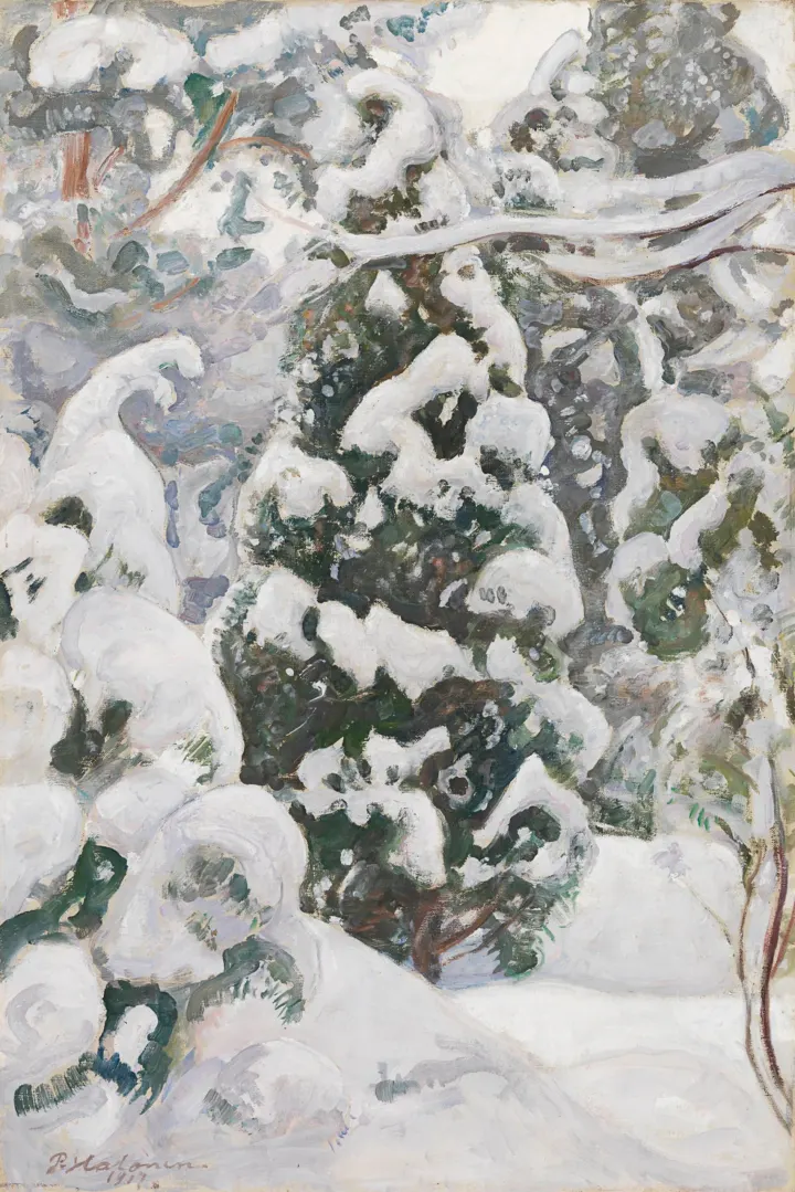 Juniper Tree in Snow, by Pekka Halonen