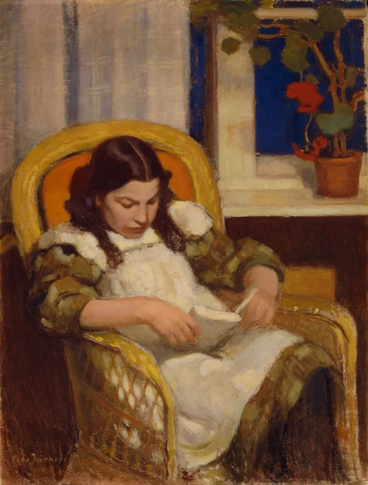 Girl Reading, by Eero Järnefelt