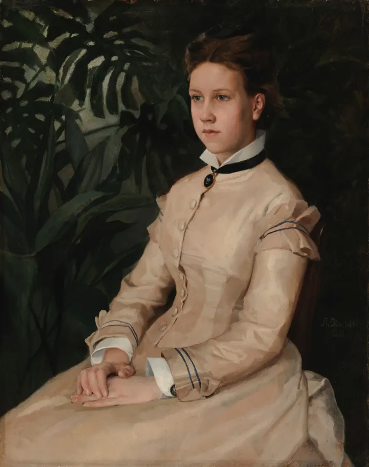 Portrait of the Artist's Sister Ellen Edelfelt, by Albert Edelfelt
