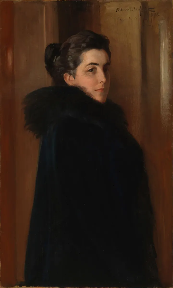 Portrait of the Artist's Wife Ellan Edelfelt, by Albert Edelfelt