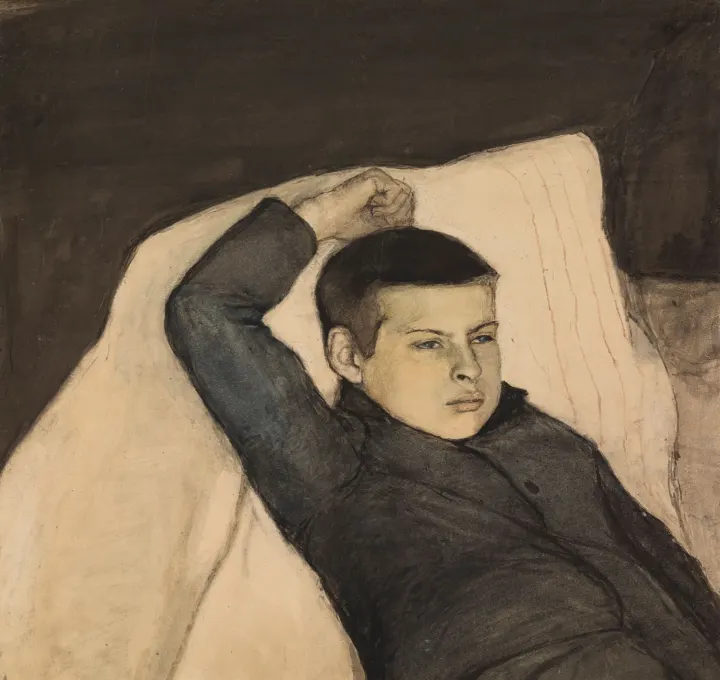 Reclining Boy, by Magnus Enckell