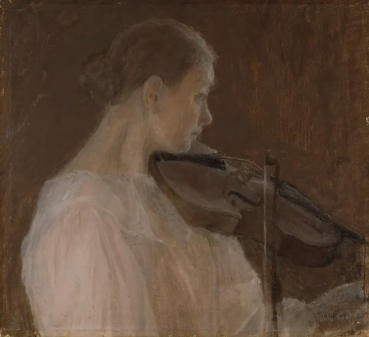 The Violin Player, by Ellen Thesleff