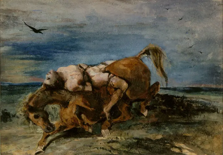 Mazeppa on the Dying Horse, by Eugène Delacroix