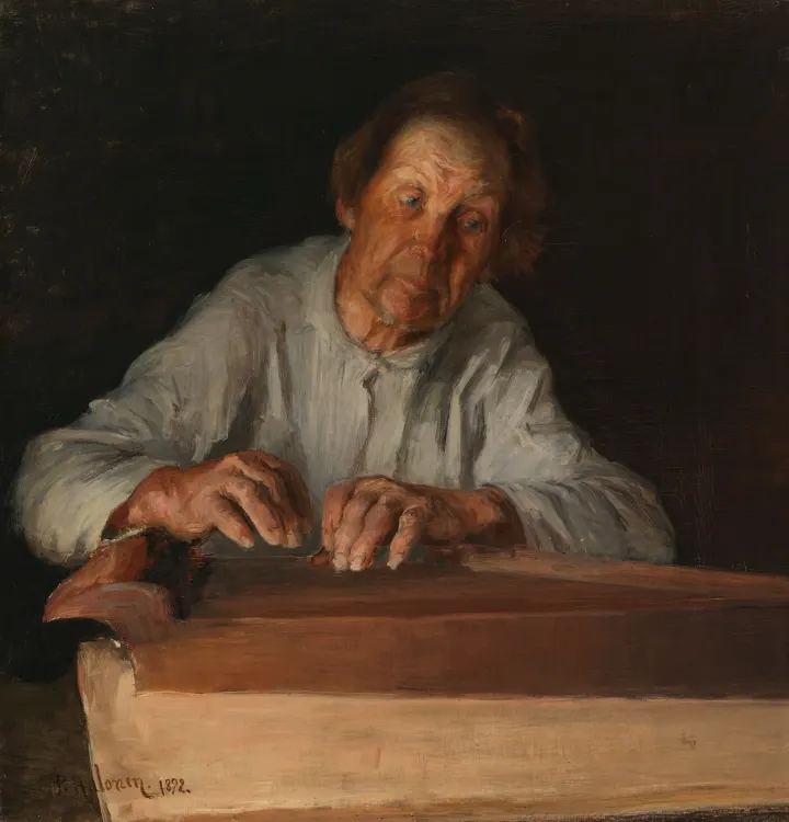 The Kantele Player, by Pekka Halonen