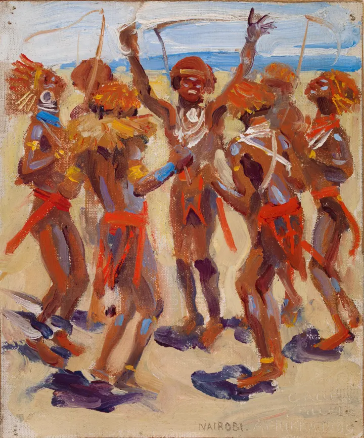 Dancing Kikuyu Warriors, by Akseli Gallen-Kallela