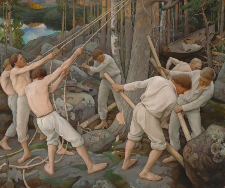 Pioneers in Karelia, by Pekka Halonen