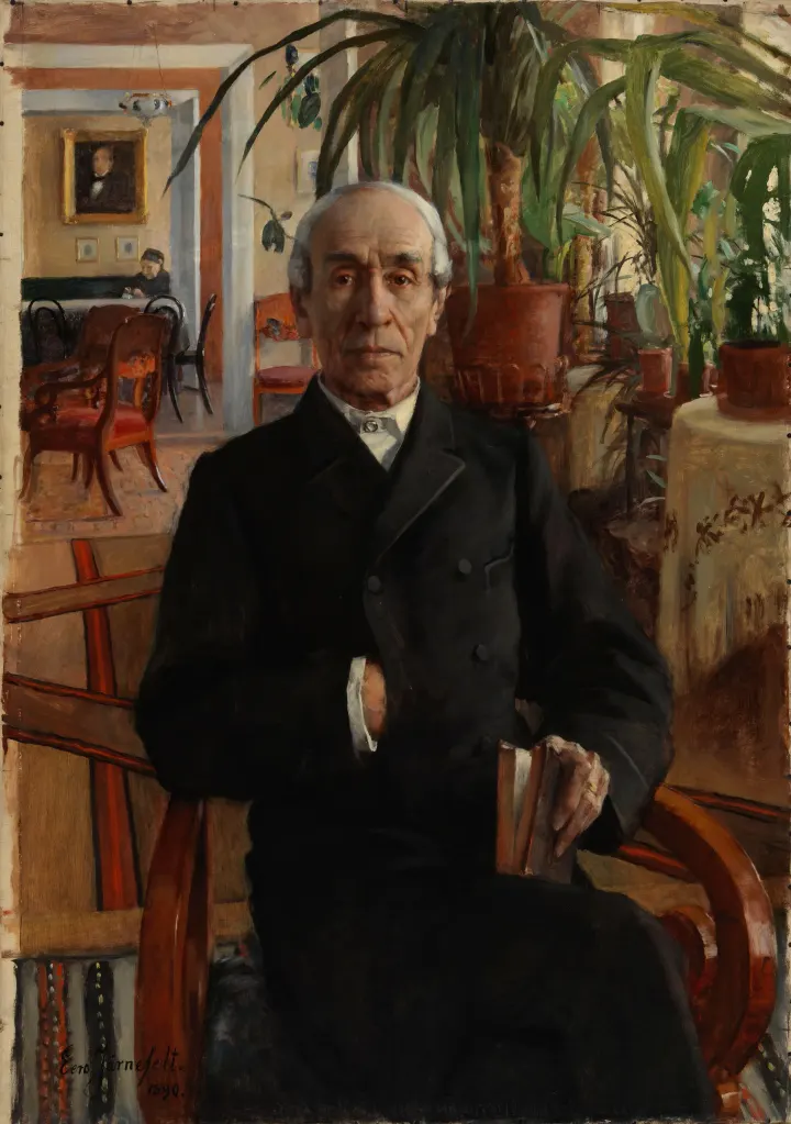 Portrait of Baron Johan Philip Palmén, Vice Chancellor of the University, by Eero Järnefelt