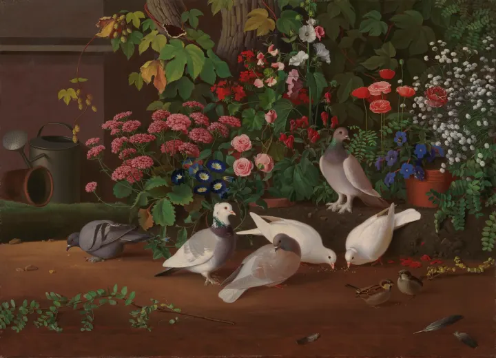 From the Garden: Flowers and Birds, by Ferdinand von Wright