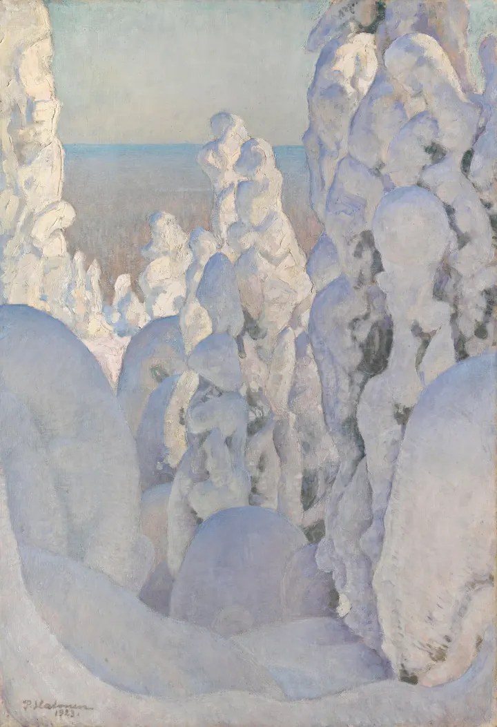 Winter Landscape, Kinahmi, by Pekka Halonen