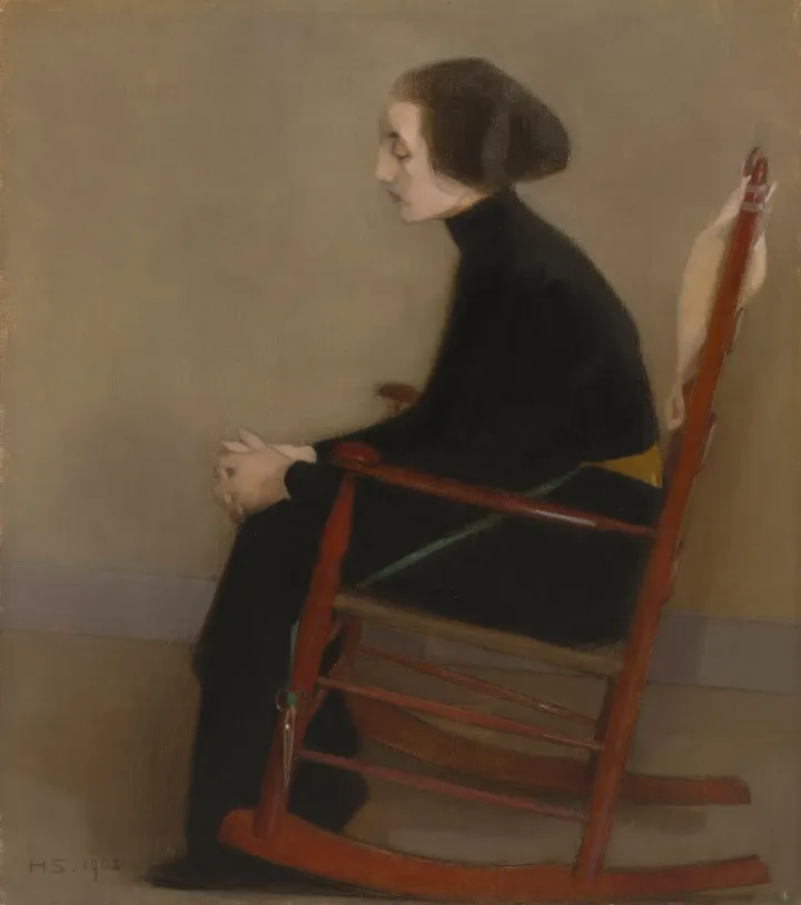 The Seamstress (The Working Woman), by Helene Schjerfbeck