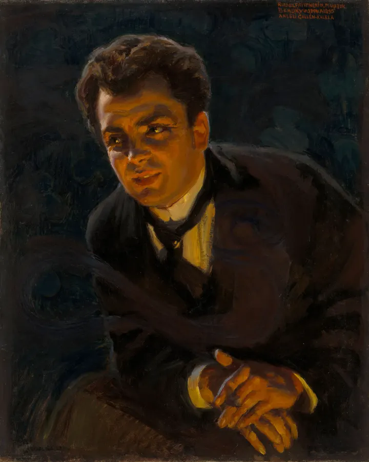 Akseli Gallen-Kallela, Portrait of the German Actor Rudolf Rittner