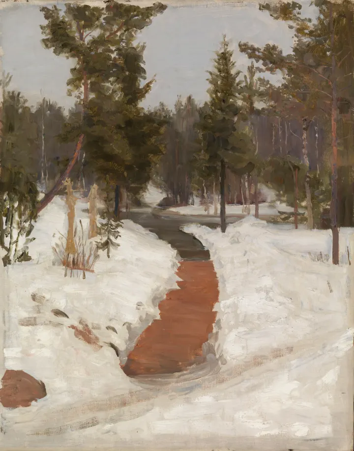 Vinter Landscape, by Ilja Repin