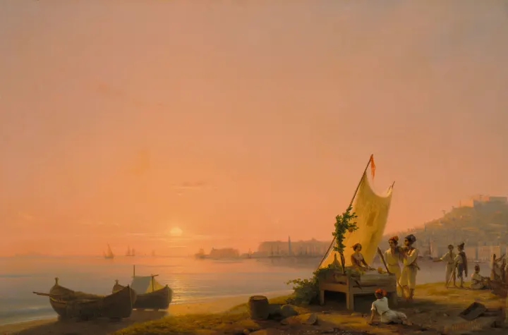 The Bay of Naples, by Ivan Aivazovski