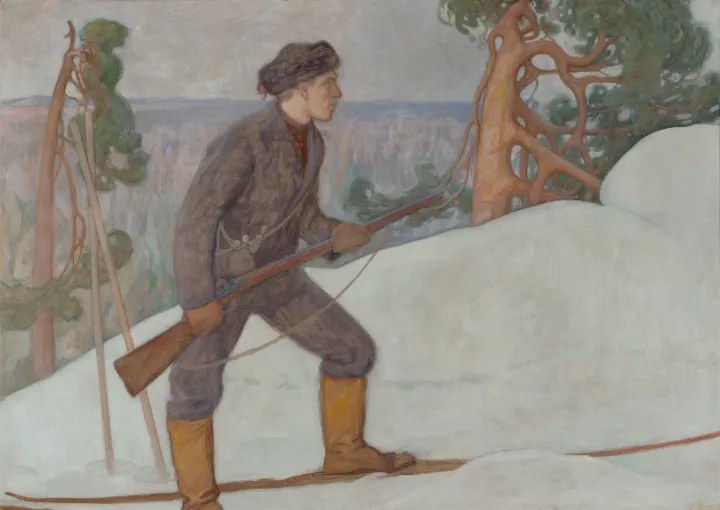 The Lynx Hunter, by Pekka Halonen