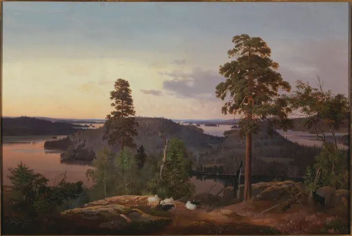 View from Haminalahti, by Ferdinand von Wright