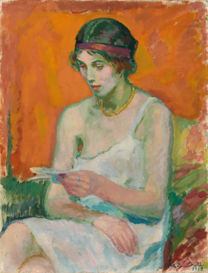 Woman in her Petticoat, by Magnus Enckell