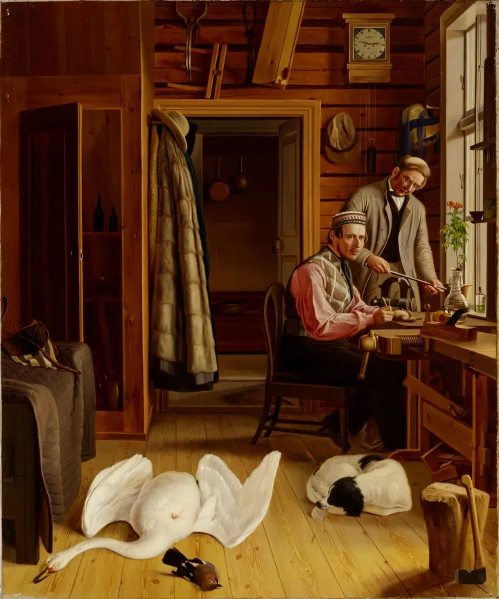 Interior of the Marieberg Workshop, by Ferdinand von Wright