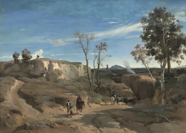 La Cervara, the Roman Campagna, by Jean Baptiste Camille Corot