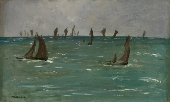 Boats at Berck-sur-Mer, by Édouard Manet