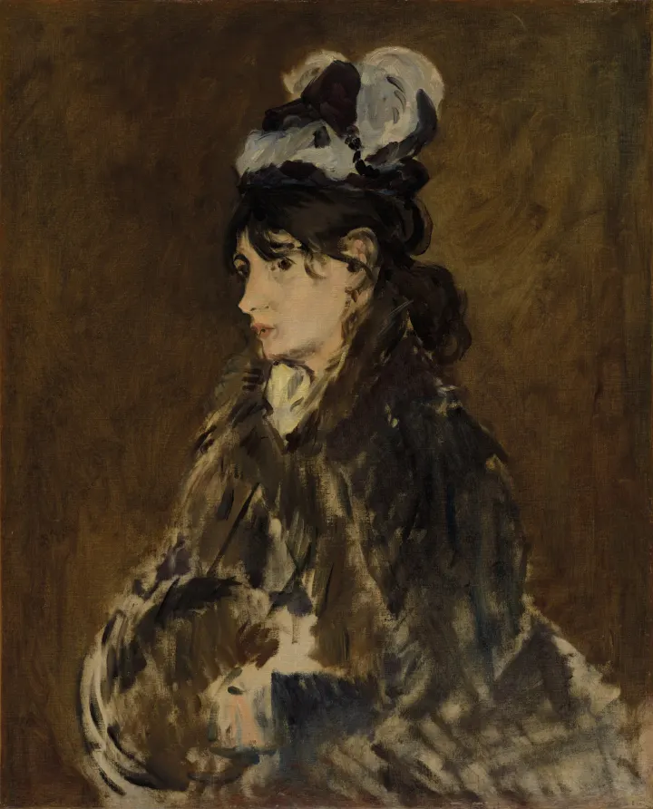 Berthe Morisot with a Muff, by Édouard Manet