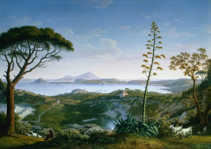 View of the Gulf of Pozzuoli from Solfatara, by Philipp Hackert