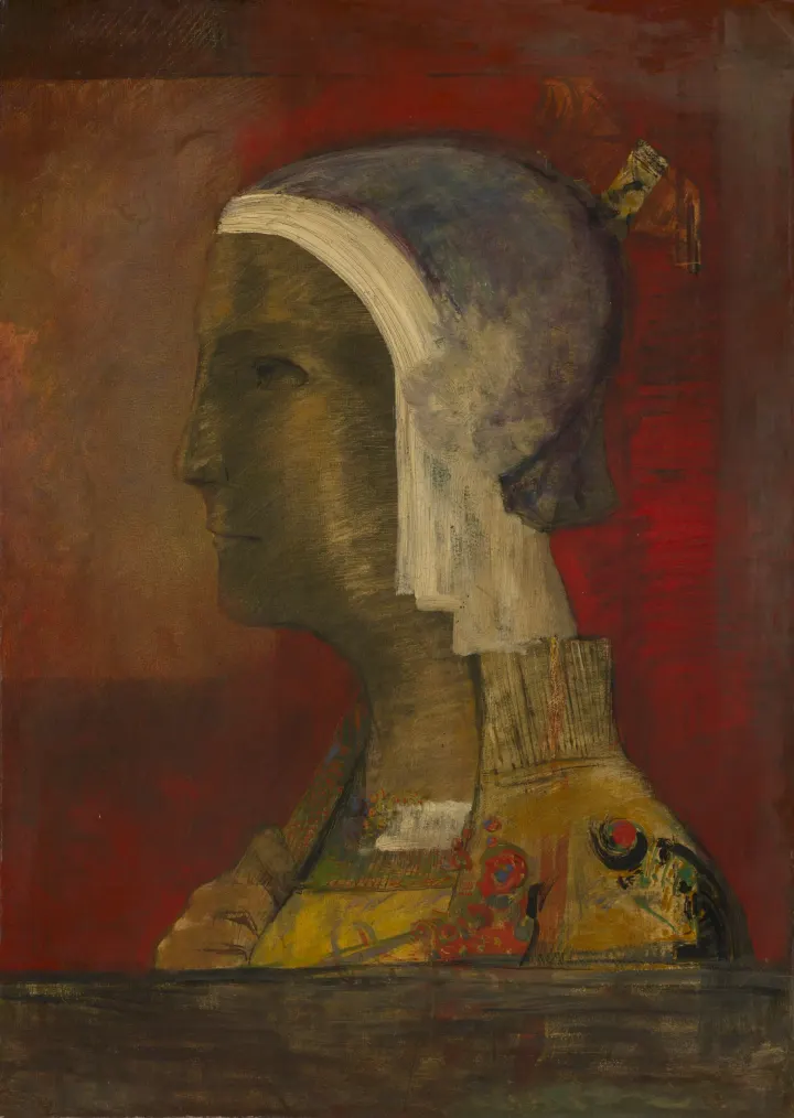 Symbolic Head, by Odilon Redon