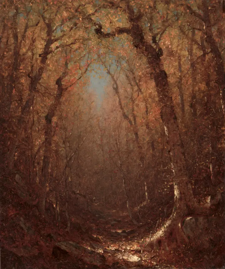Autumn, a Wood Path, by Sanford Robinson Gifford