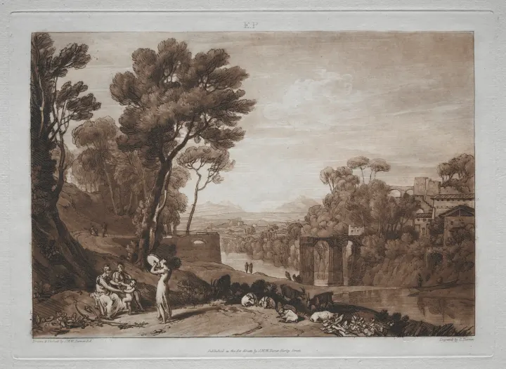 Liber Studiorum:  The Woman and the Tambourine, by Joseph Mallord William Turner