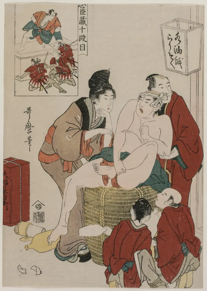 Chushingura: Act X of The Storehouse of Loyalty, by Kitagawa Utamaro