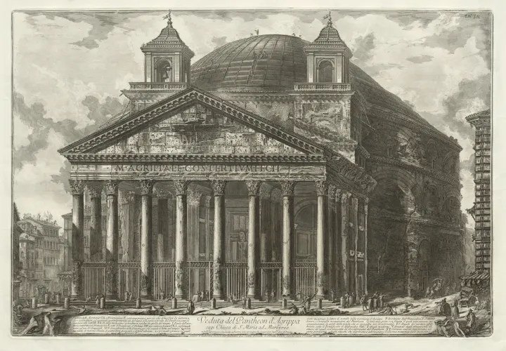 Views of Rome: The Pantheon, by Giovanni Battista Piranesi