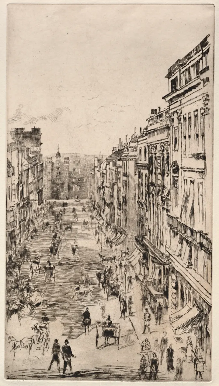 St. James Street, by James McNeill Whistler