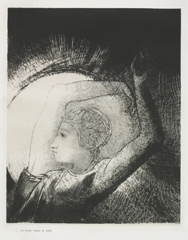A Woman Clothed with the Sun, by Odilon Redon