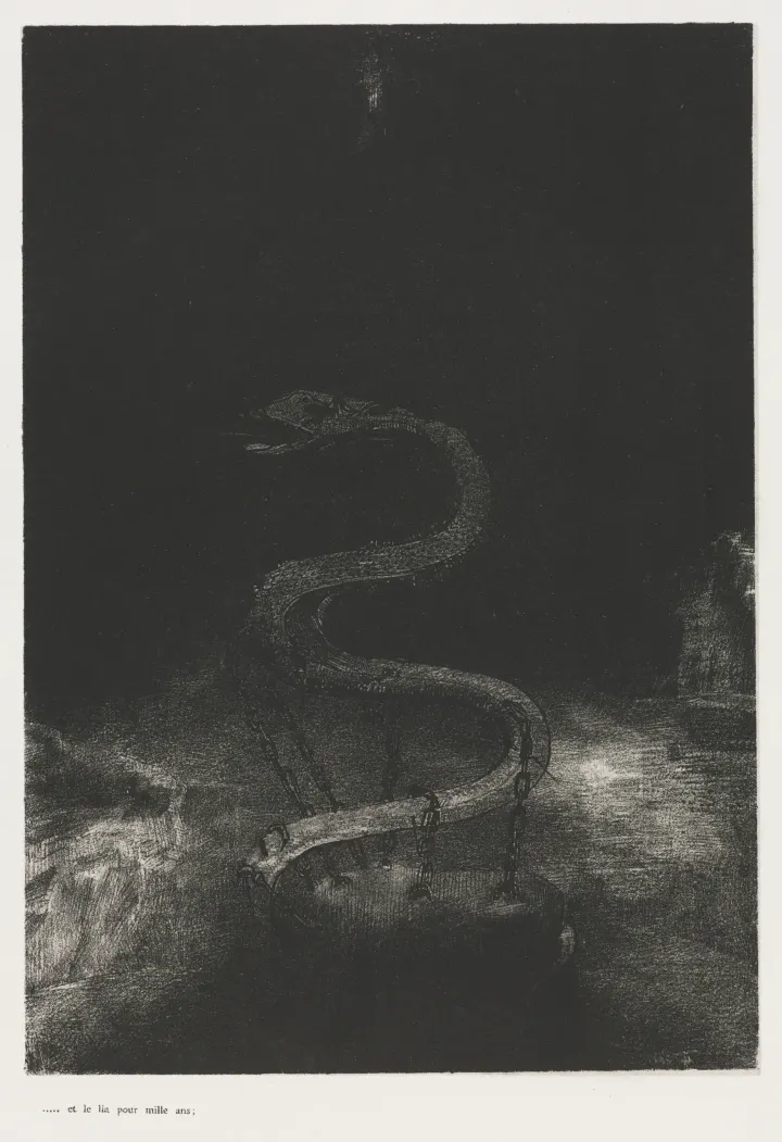 And Bound Him a Thousand Years, by Odilon Redon