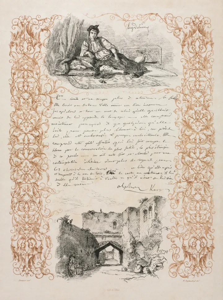 Jewess of Algiers and a Street in Algiers, by Eugène Delacroix