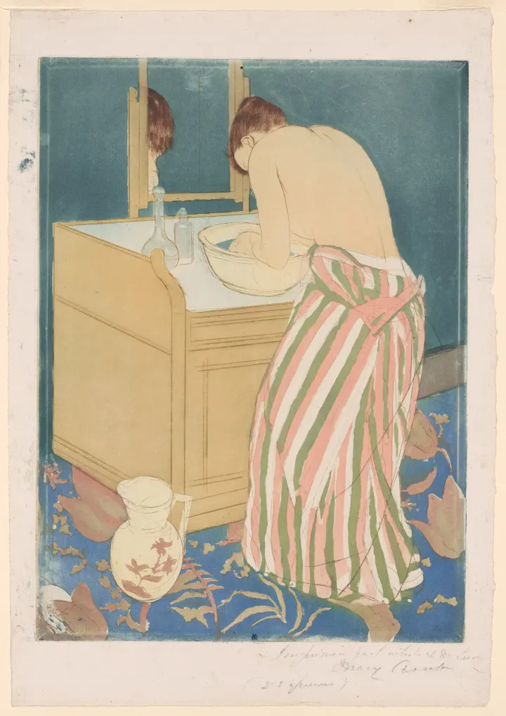 Woman Bathing, by Mary Cassatt