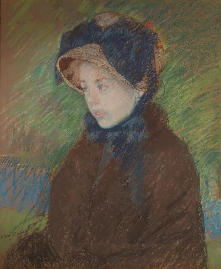 Susan in a Straw Bonnet, by Mary Cassatt