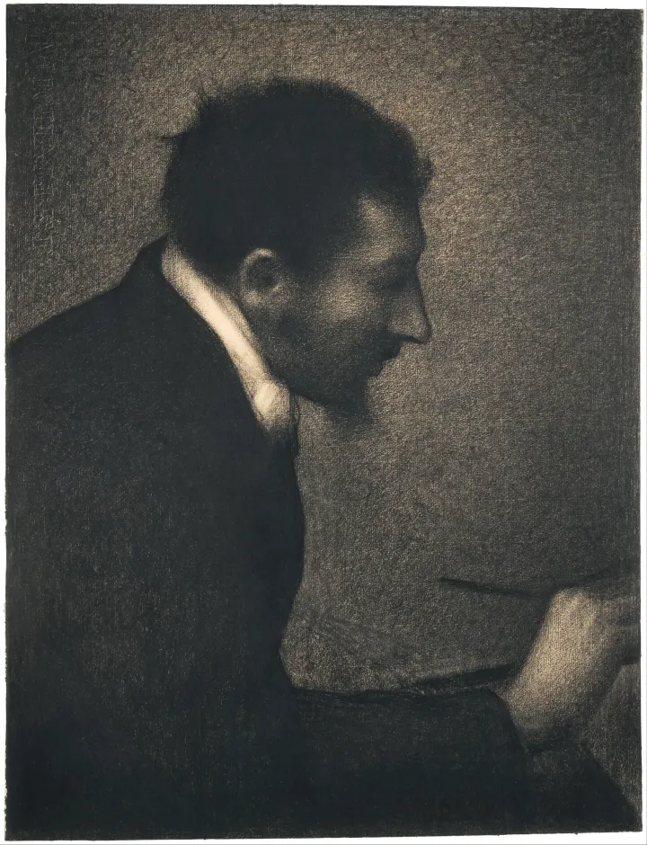 Aman-Jean (Portrait of Edmond François Aman-Jean), by Georges Seurat
