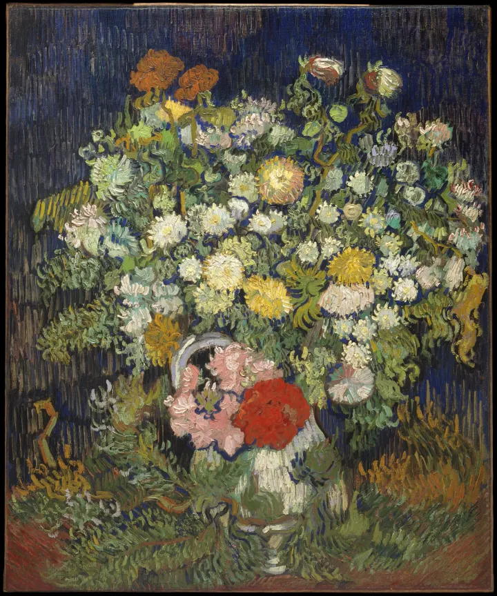 Bouquet of Flowers in a Vase, by Vincent van Gogh