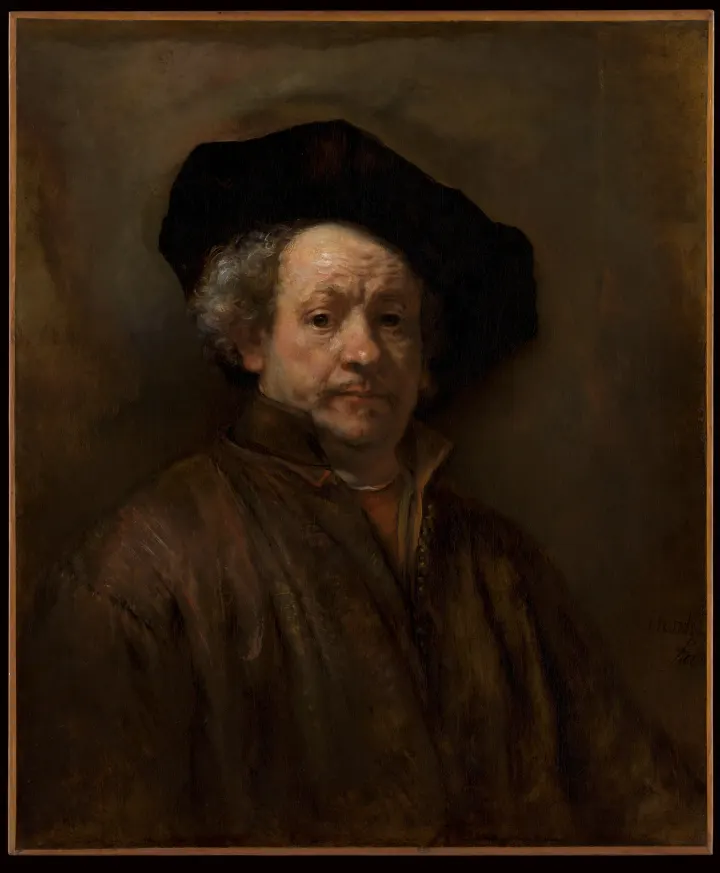 Self-Portrait, by Rembrandt (Rembrandt van Rijn)