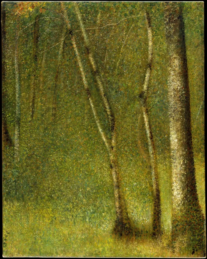 The Forest at Pontaubert, by Georges Seurat