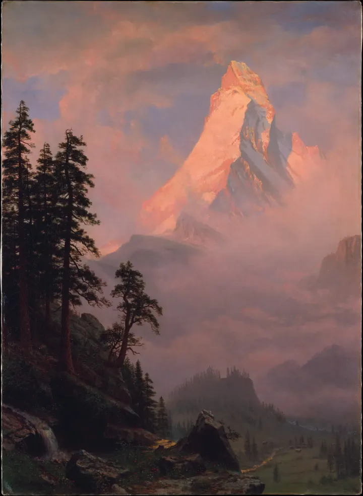 Sunrise on the Matterhorn, by Albert Bierstadt