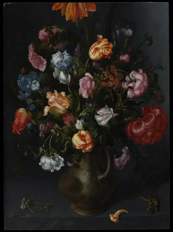 A Vase with Flowers, by Jacob Vosmaer