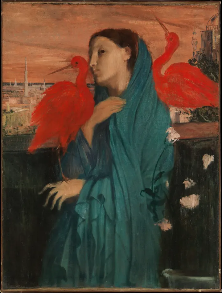 Young Woman with Ibis, by Edgar Degas