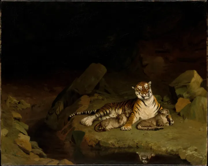 Tiger and Cubs, by Jean-Léon Gérôme